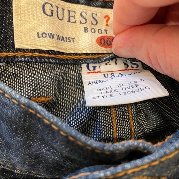 Guess 060 Vintage Boot Leg Low Waist Jeans Women’s Size 27 - Picture 9 of 10